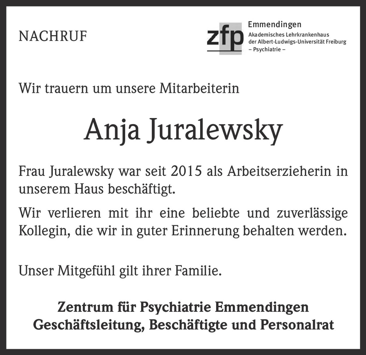 Ankündigung