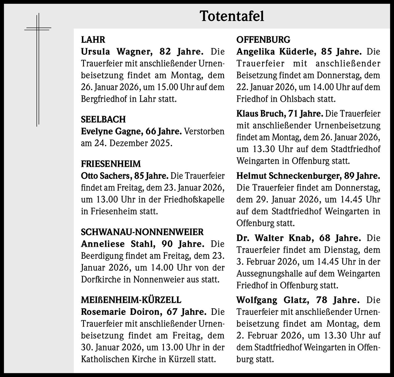 Ankündigung