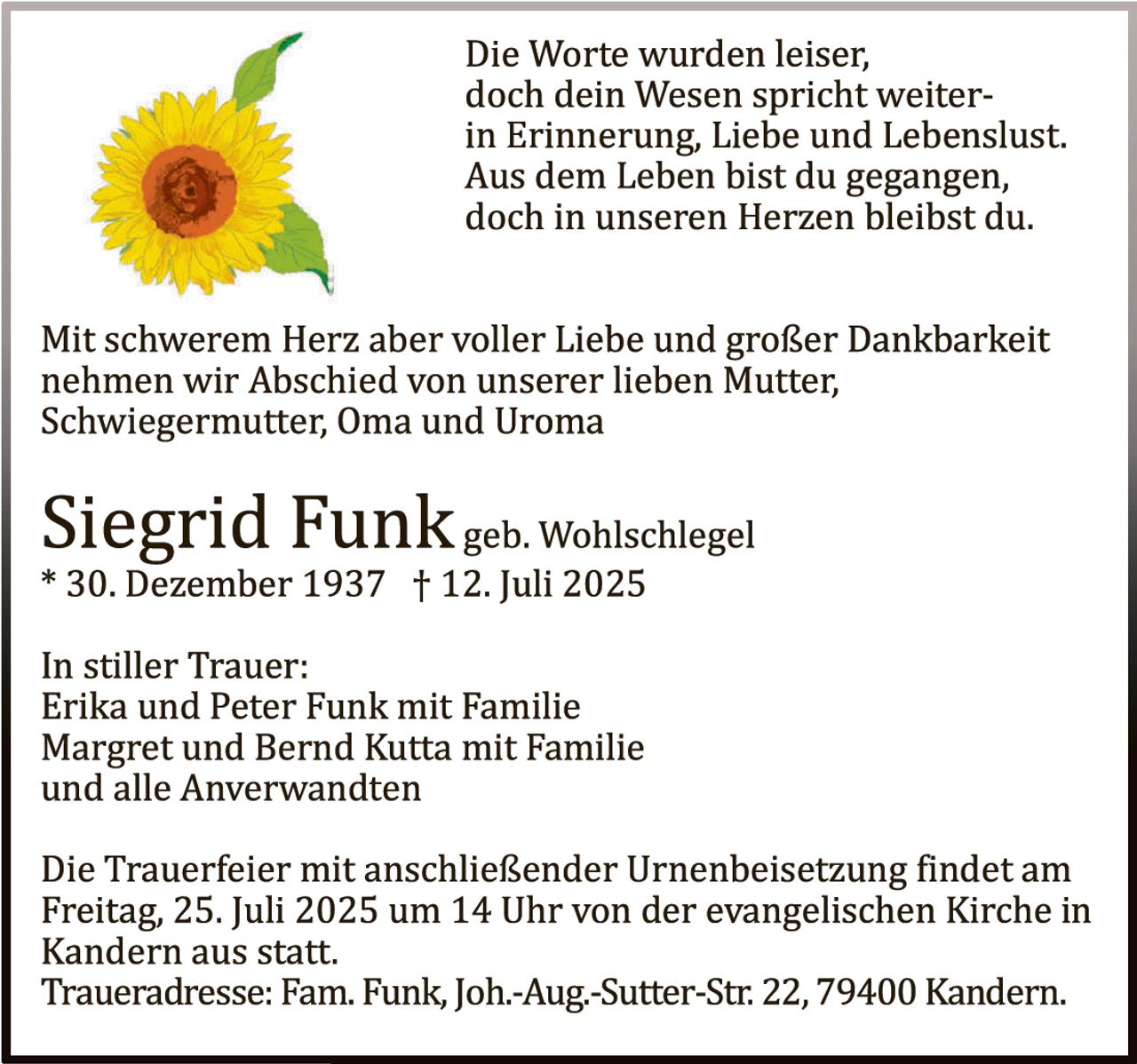 Ankündigung