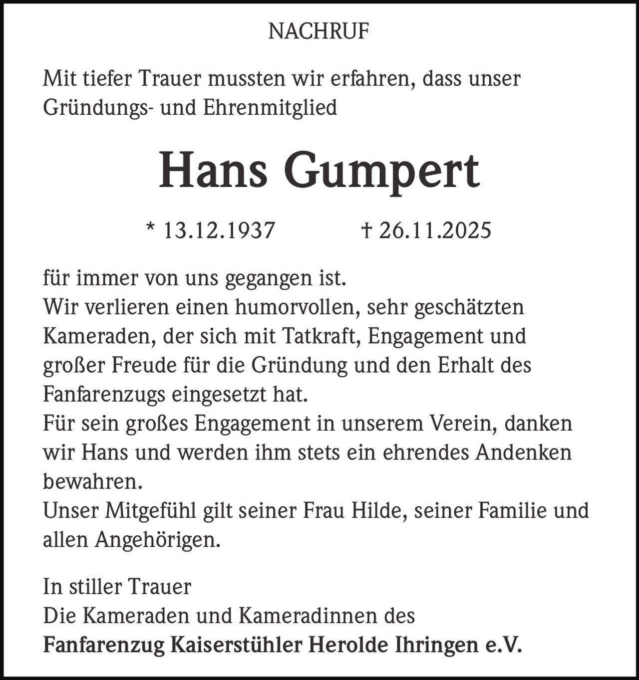Ankündigung