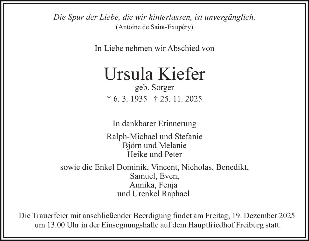 Ankündigung