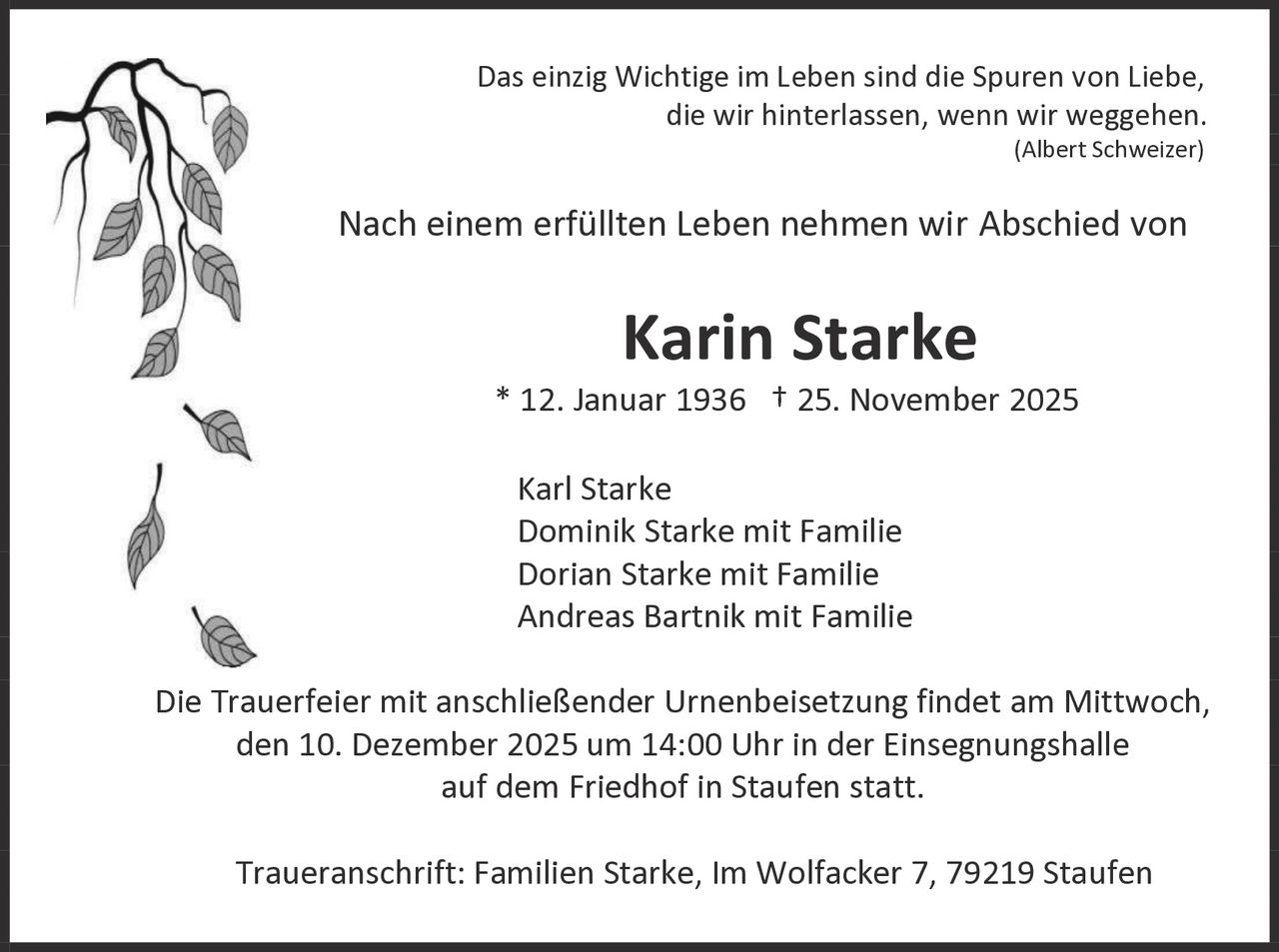 Ankündigung