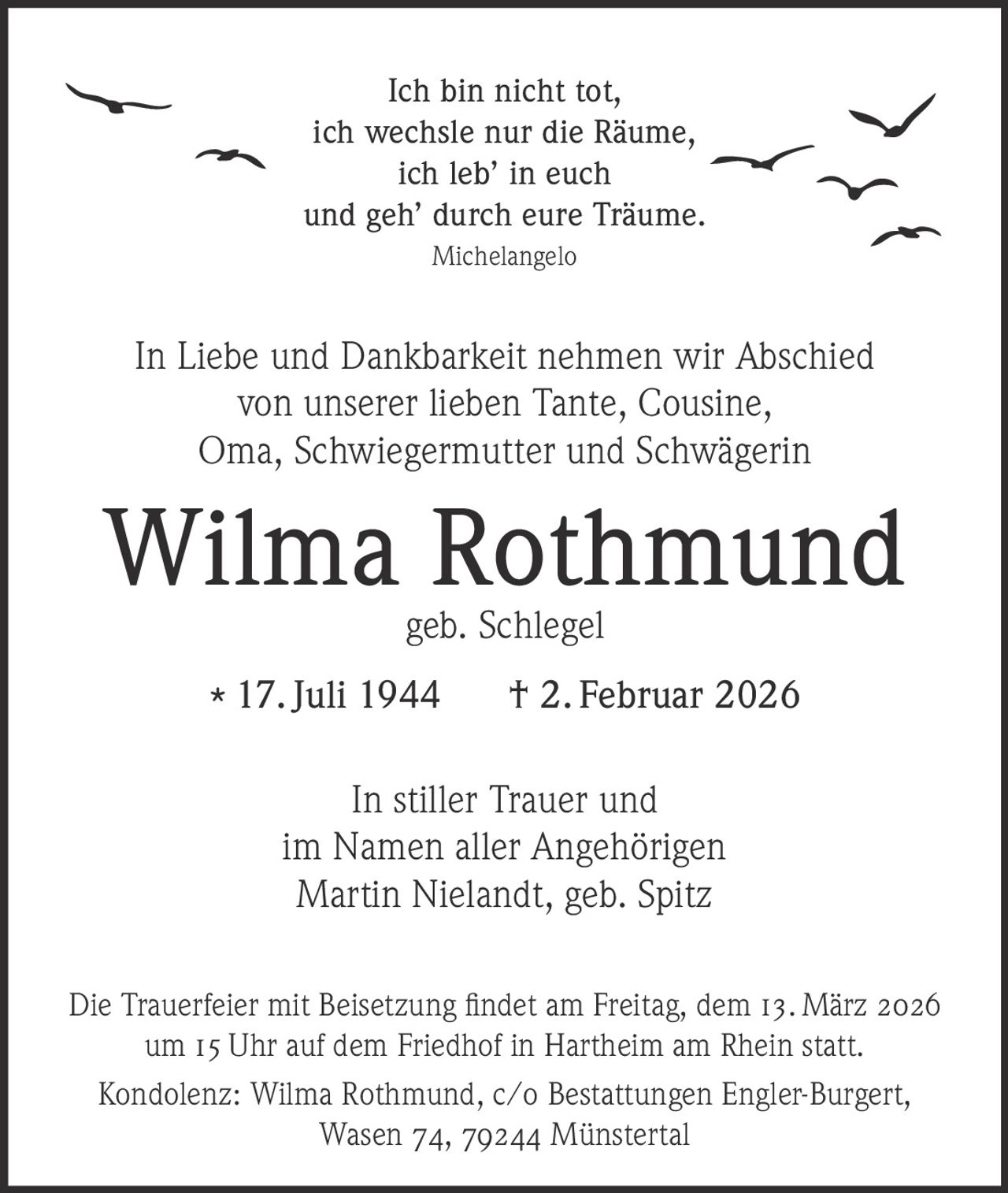 Ankündigung