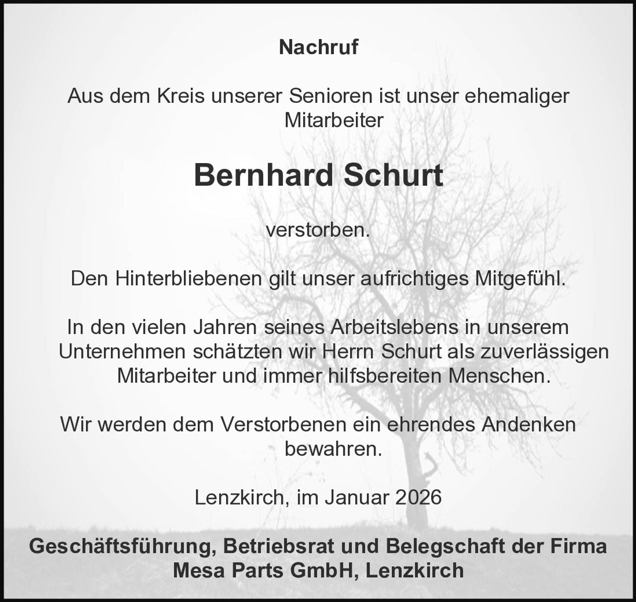 Ankündigung