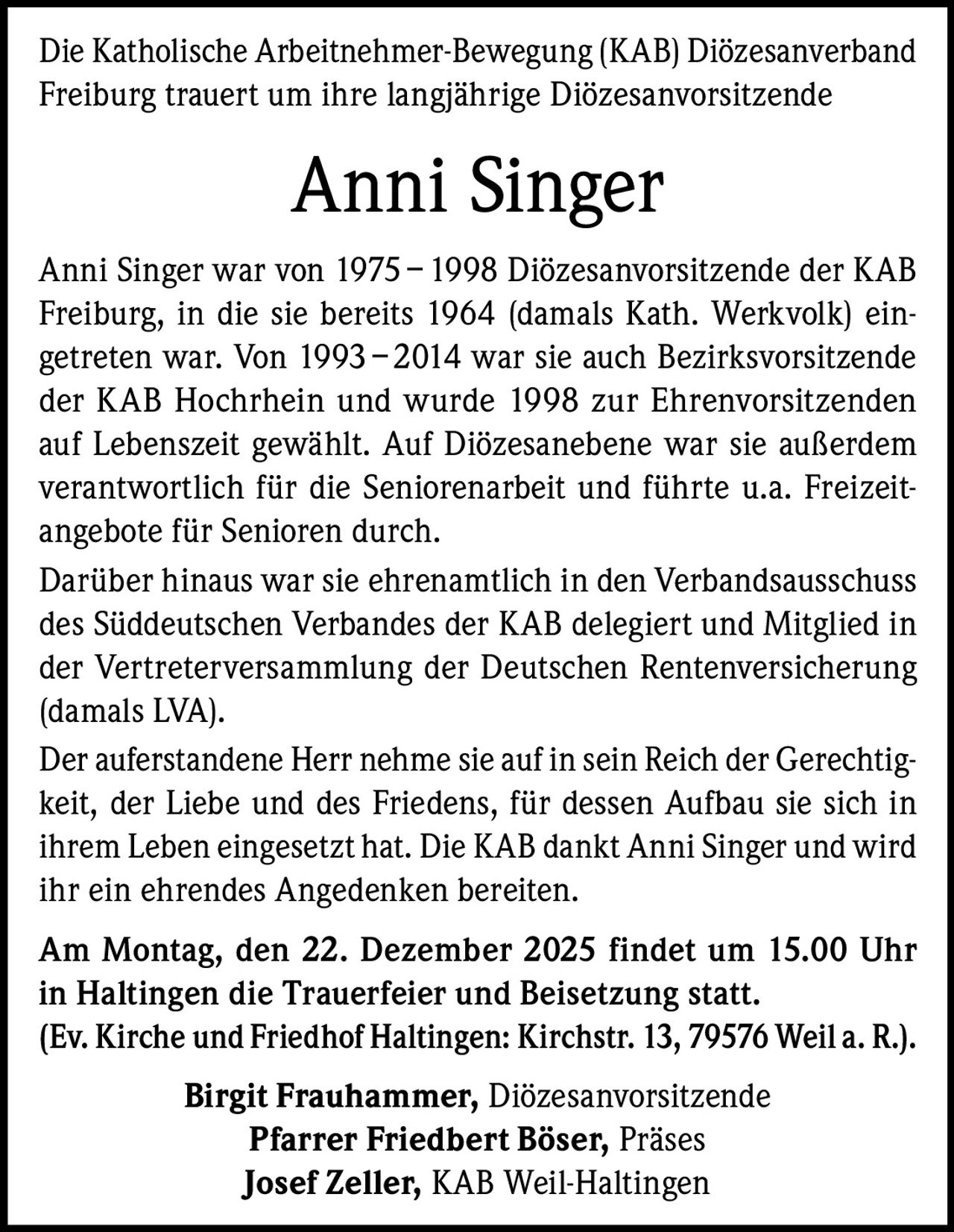 Ankündigung