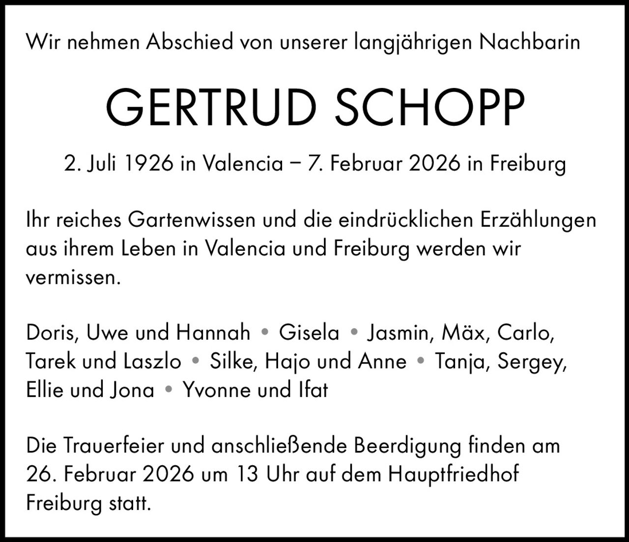 Announcement