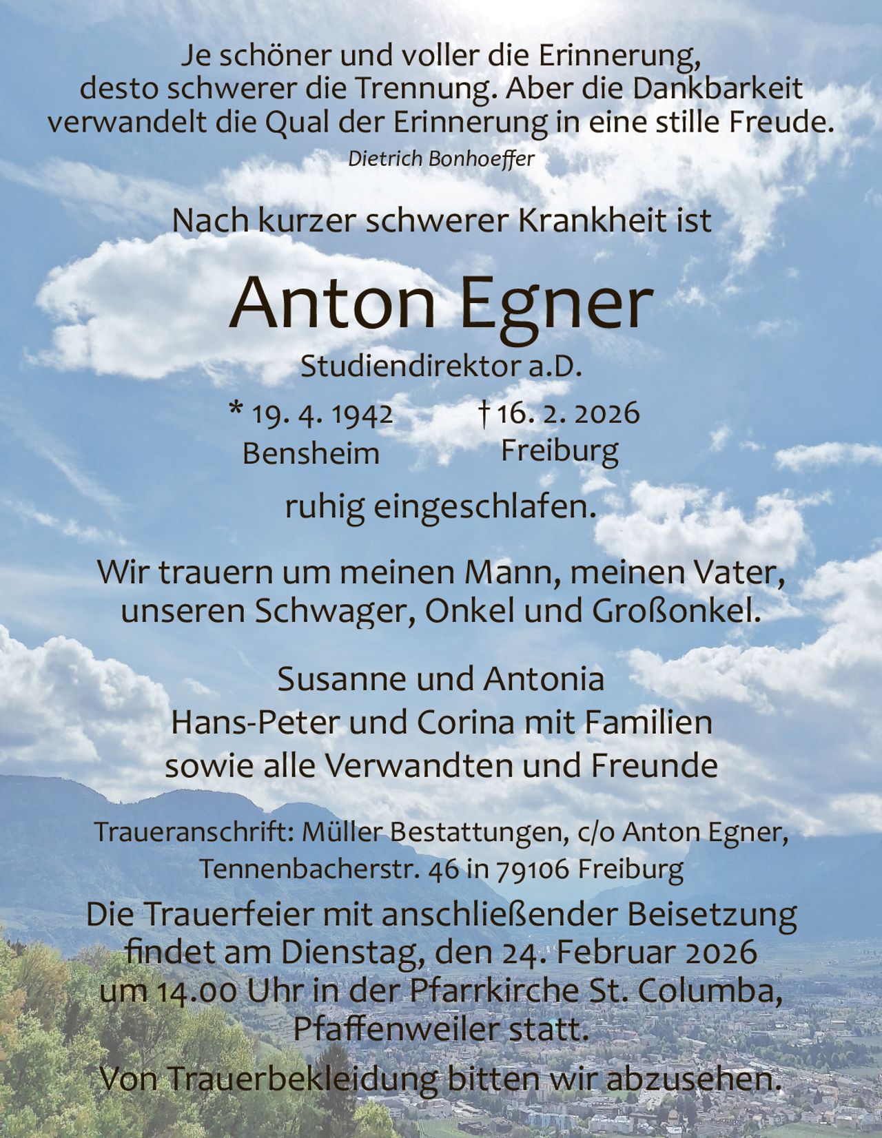 Ankündigung