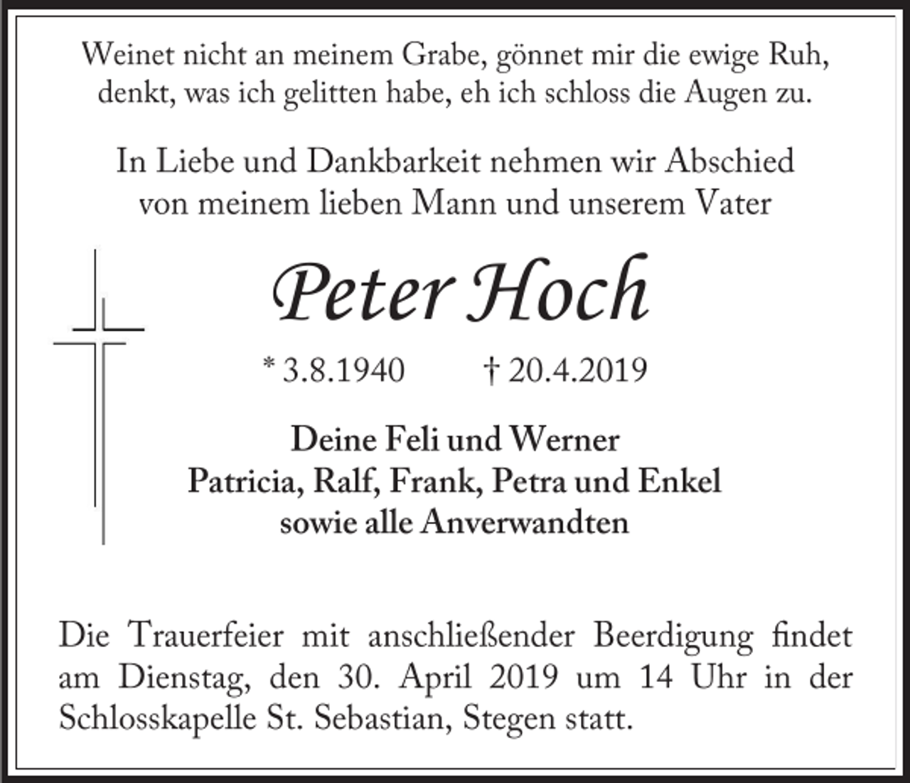 <p>Peter Hoch</p>