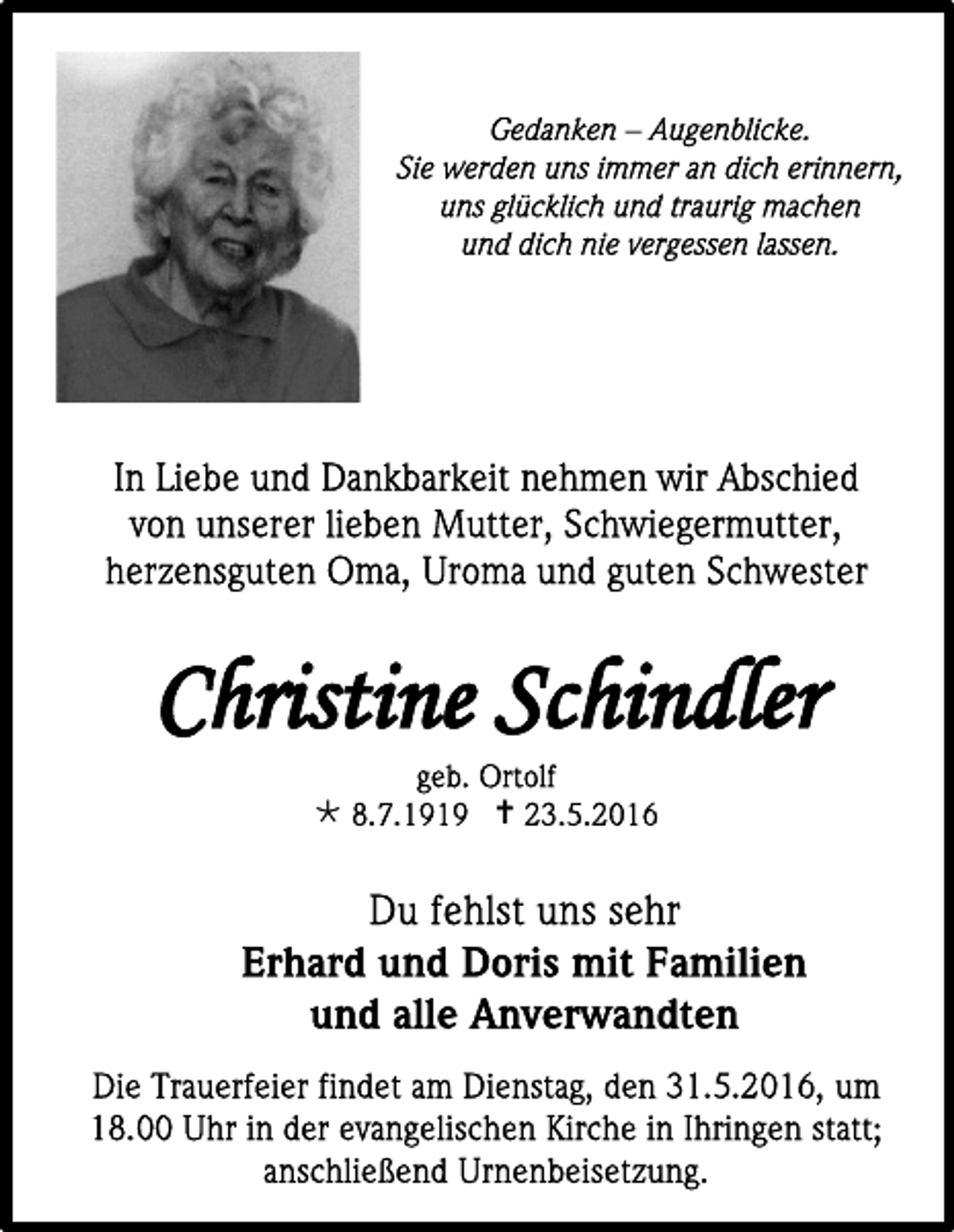 <p>Christine Schindler<br /></p><p></p>