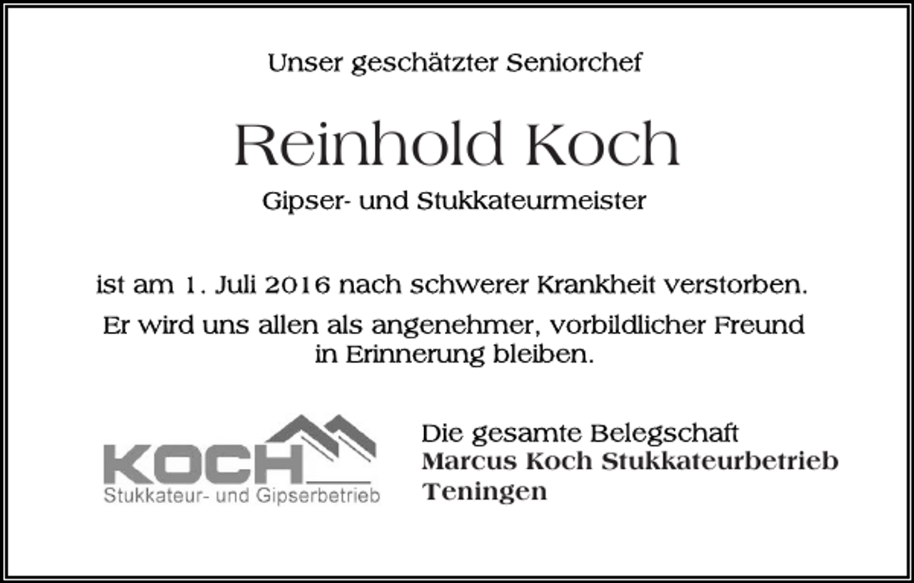 <p>Reinhold Koch</p><p>Marcus Koch Stukkateurbetrieb<br />Teningen</p>