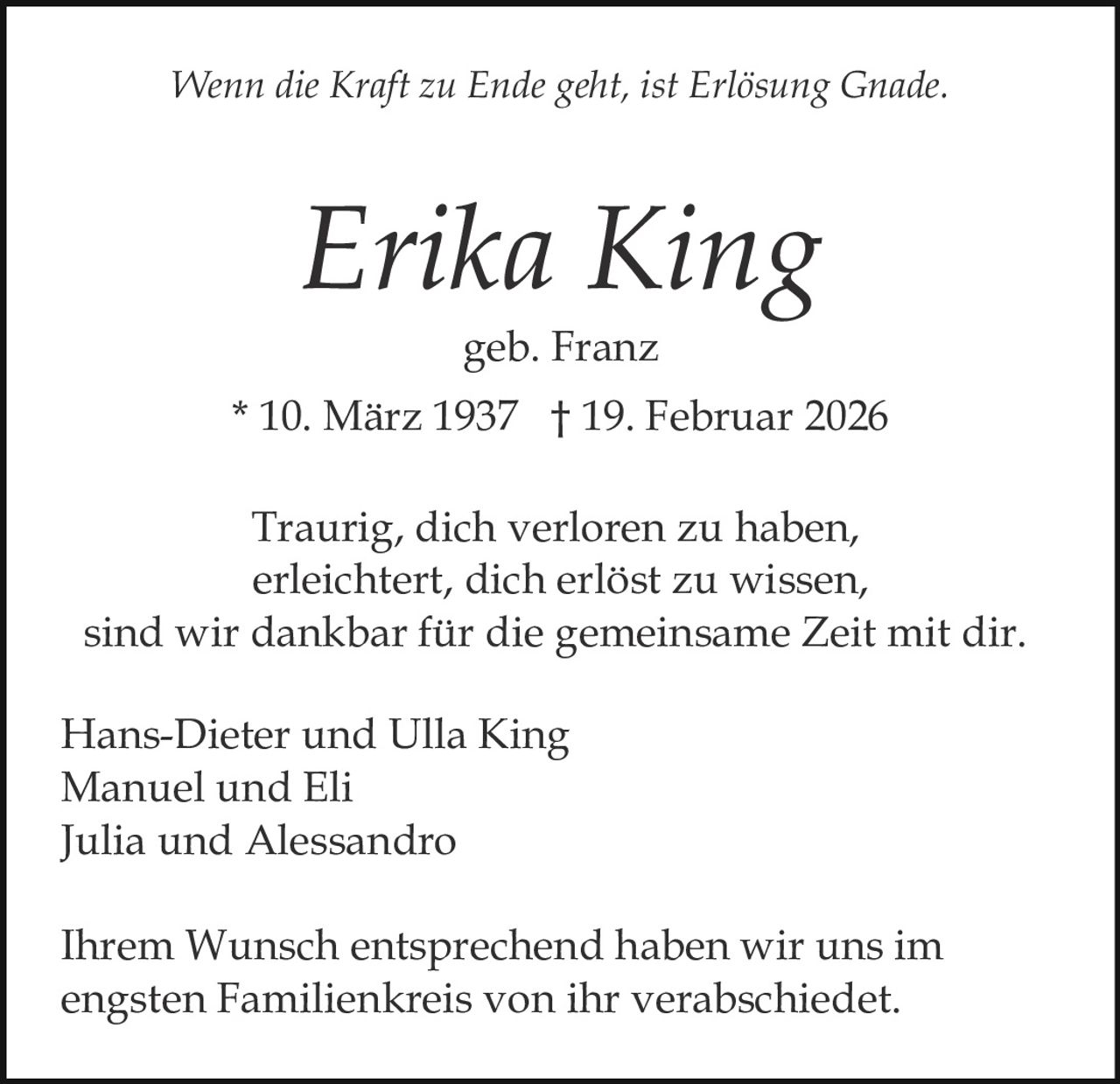Ankündigung