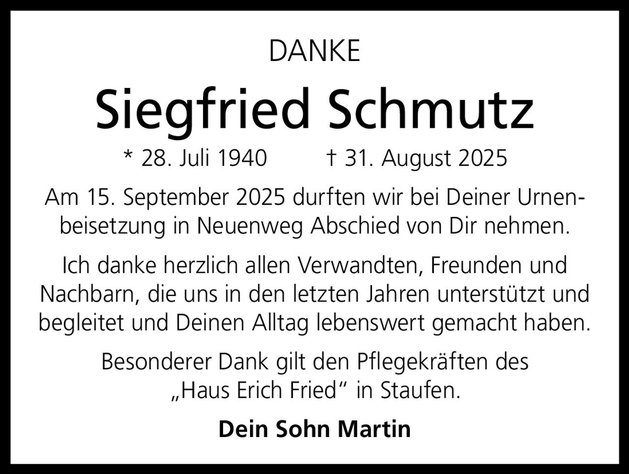 Ankündigung