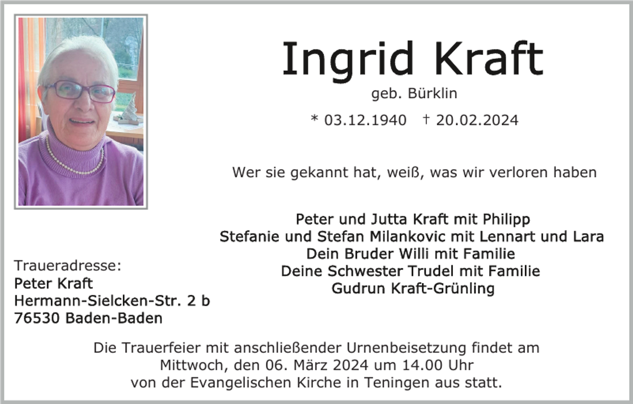 Ingrid Kraft