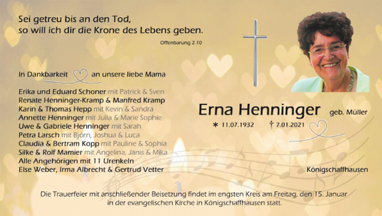<p>Di<br />eTr<br />auer<br />f<br />ei<br />ermi<br />tans<br />c<br />hl<br />i<br />eßenderBei<br />s<br />et<br />z<br />ungf<br />i<br />ndeti<br />m engs<br />t<br />enKr<br />ei<br />sam Fr<br />ei<br />t<br />ag,<br />den15.<br />J<br />anuar<br />i<br />nderev<br />angel<br />i<br />s<br />c<br />henKi<br />r<br />c<br />hei<br />nKöni<br />gs<br />c<br />haf<br />f<br />haus<br />ens<br />t<br />at<br />t<br />.</p>