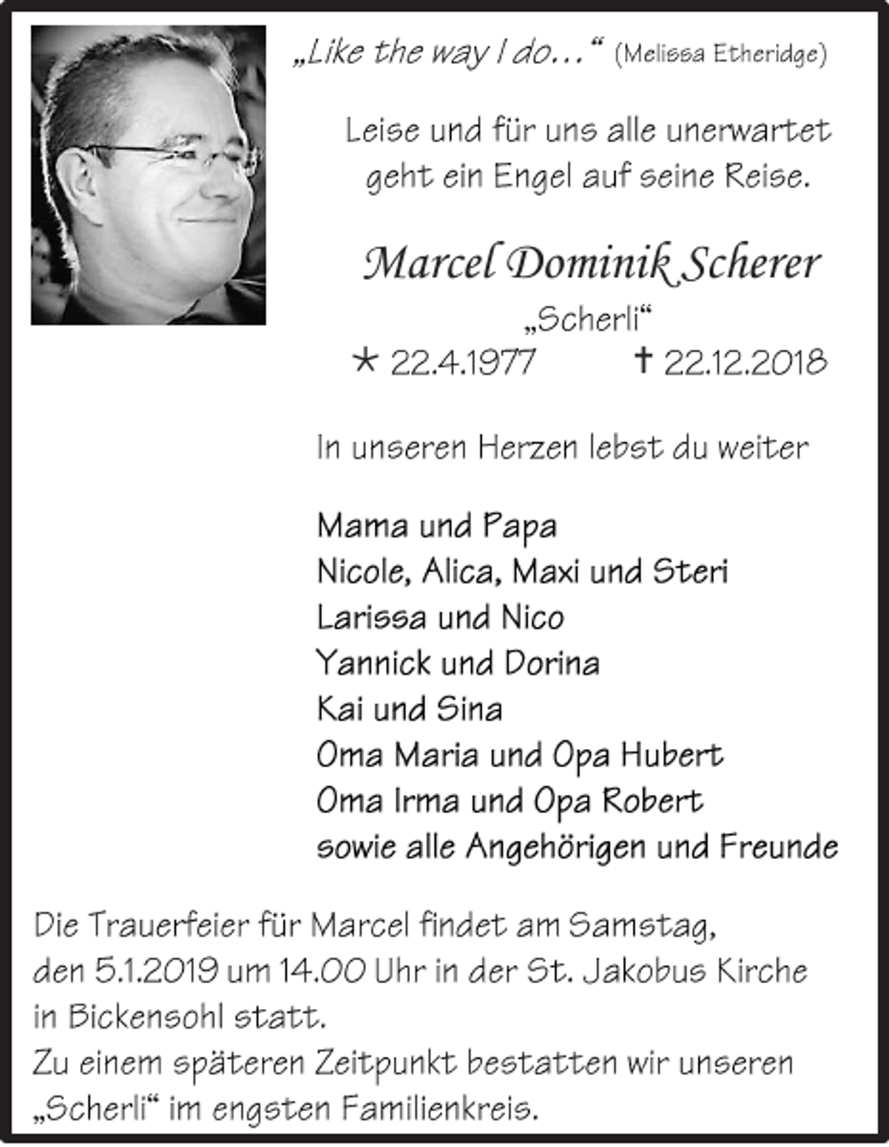 <p>Marcel Dominik Scherer<br /></p><p></p>