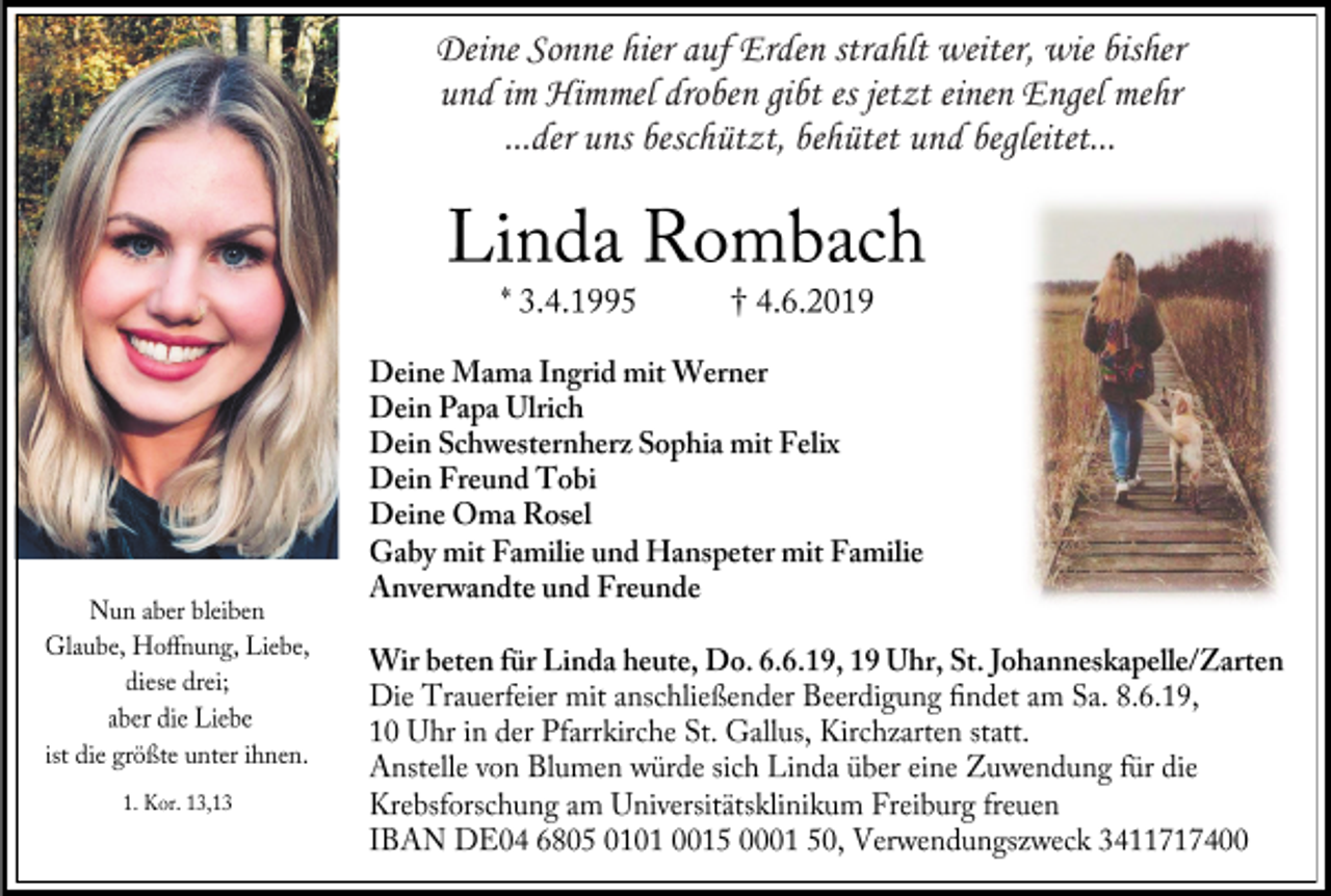 <p>Deine Sonne hier auf Erden strahlt weiter, wie bisher<br />und im Himmel droben gibt es jetzt einen Engel mehr<br />...der uns beschützt, behütet und begleitet...</p>