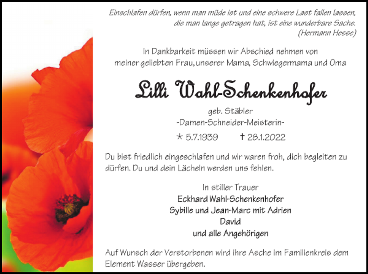 <p>Lilli Wahl-Schenkenhofer<br /></p><p></p>