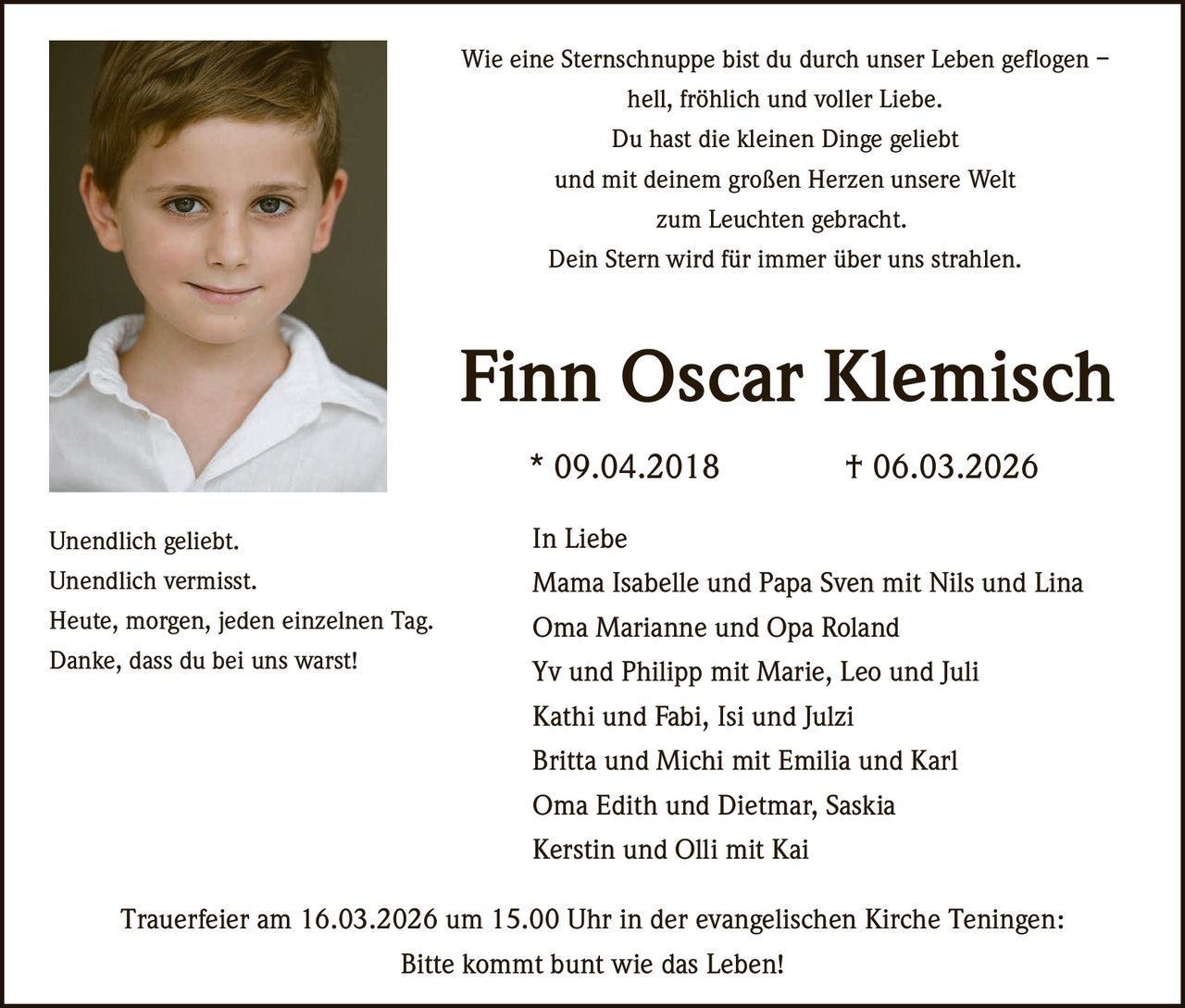 Ankündigung