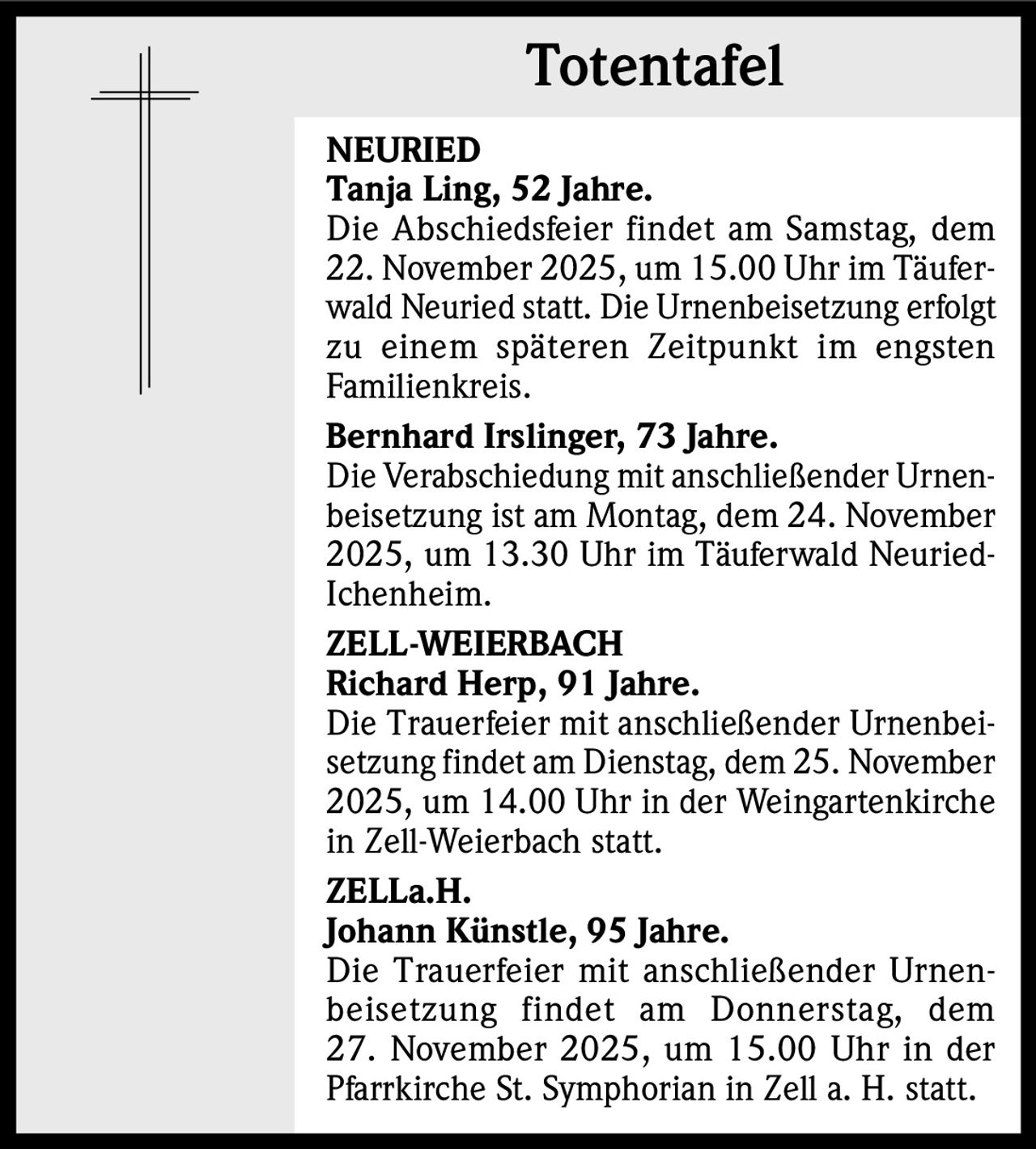 Ankündigung