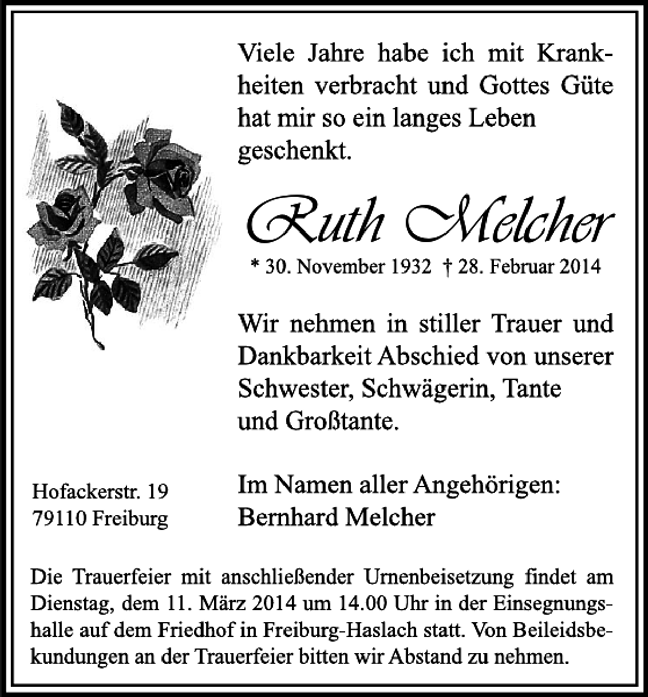 <p>Ruth Melcher</p>