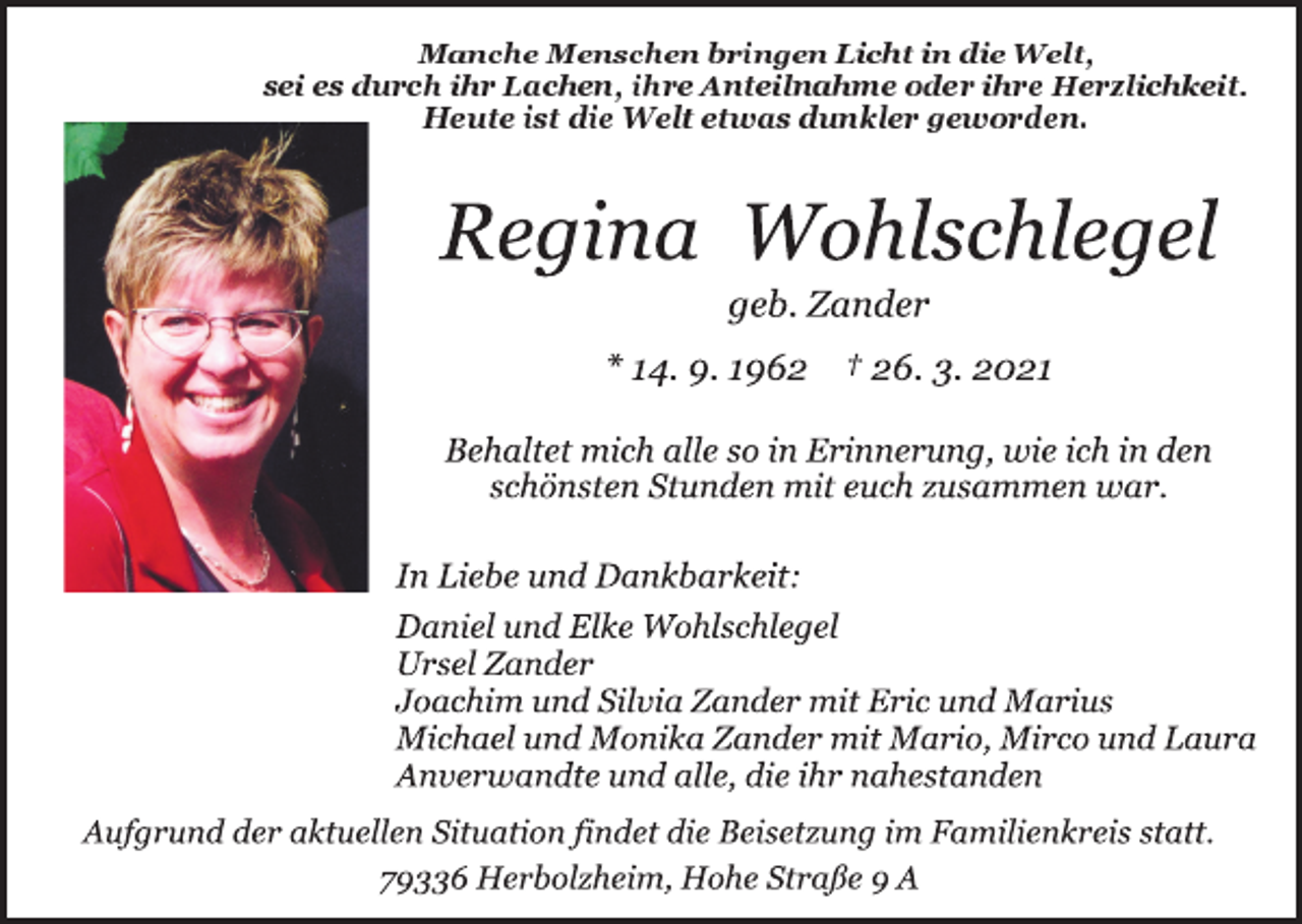 <p>Manche Menschen bringen Licht in die Welt,<br />sei es durch ihr Lachen, ihre Anteilnahme oder ihre Herzlichkeit.<br />Heute ist die Welt etwas dunkler geworden.</p>