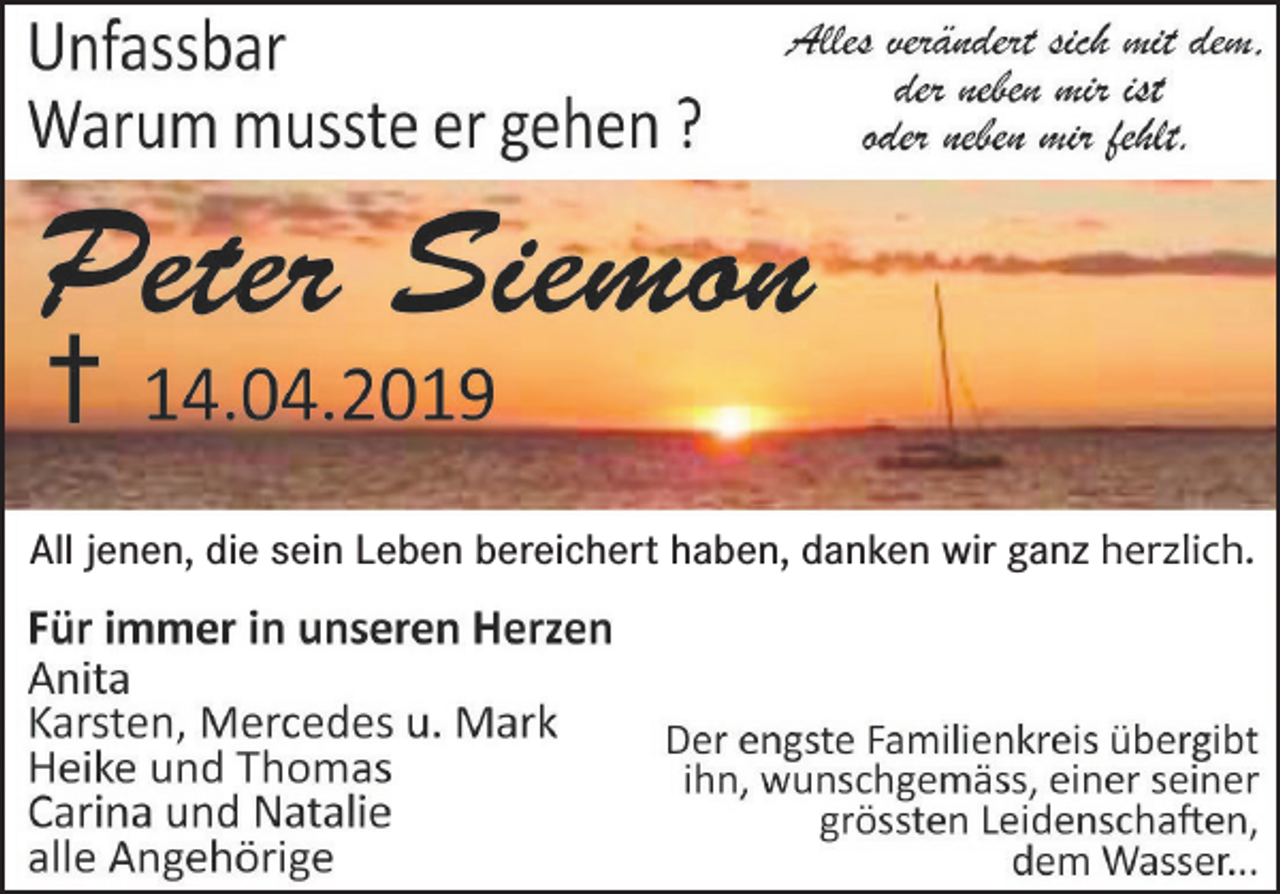 <p>All jenen, die sein Leben bereichert haben, danken wir ganz herzlich.</p>