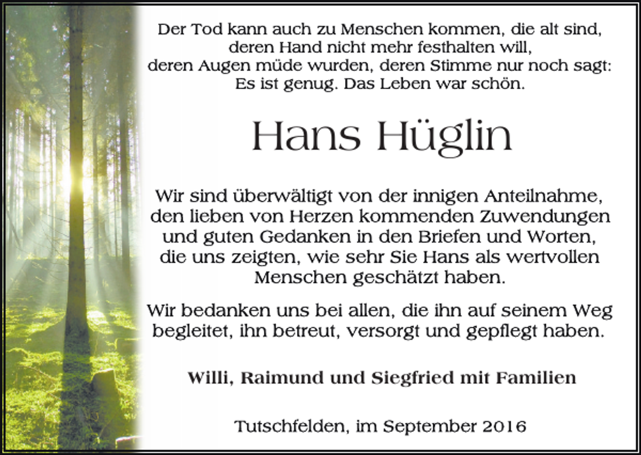 <p>Hans Hüglin</p><p>Willi, Raimund und Siegfried mit Familien</p>