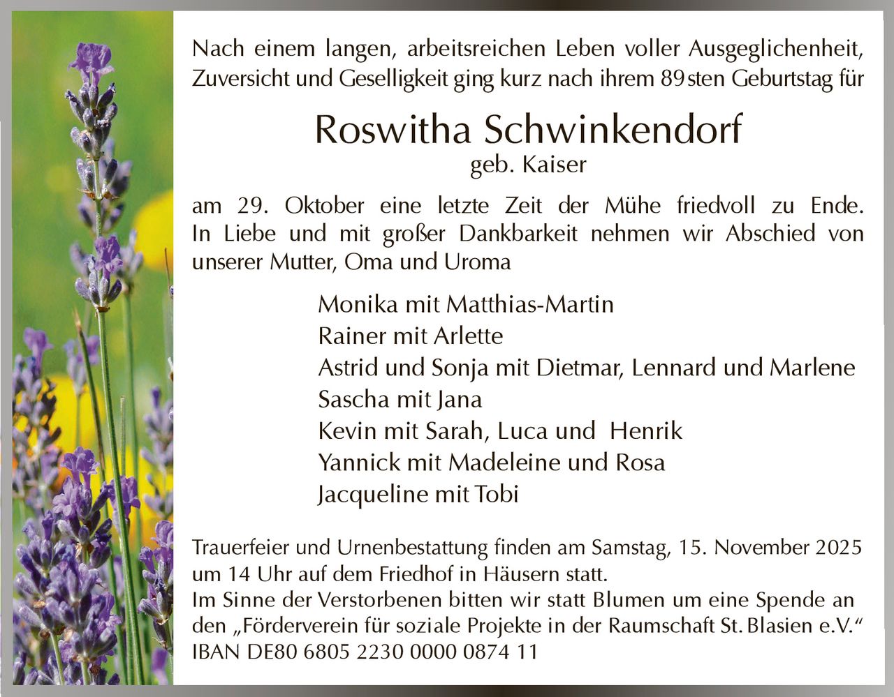 Ankündigung