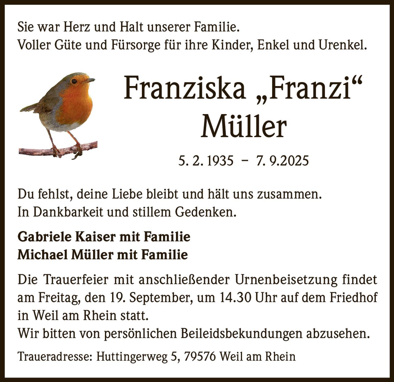 Ankündigung
