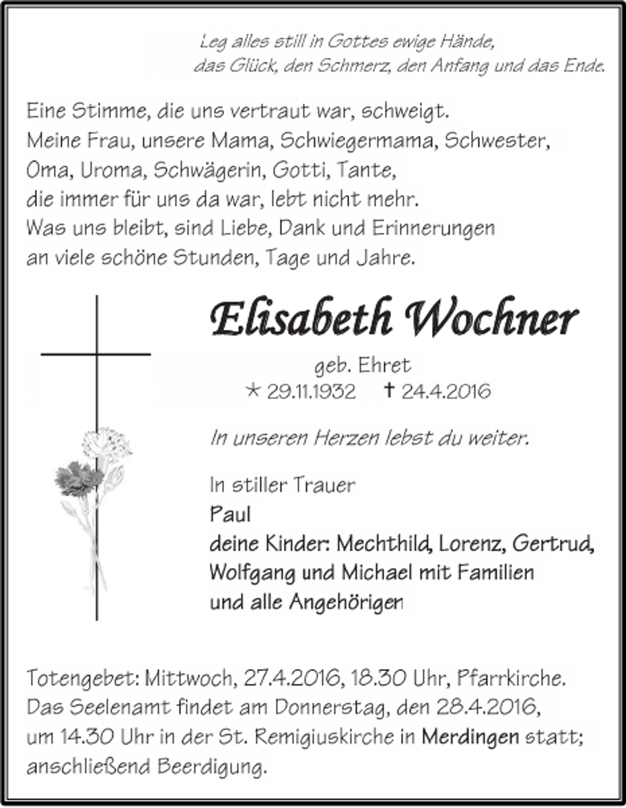 <p>Elisabeth Wochner<br /></p><p></p>