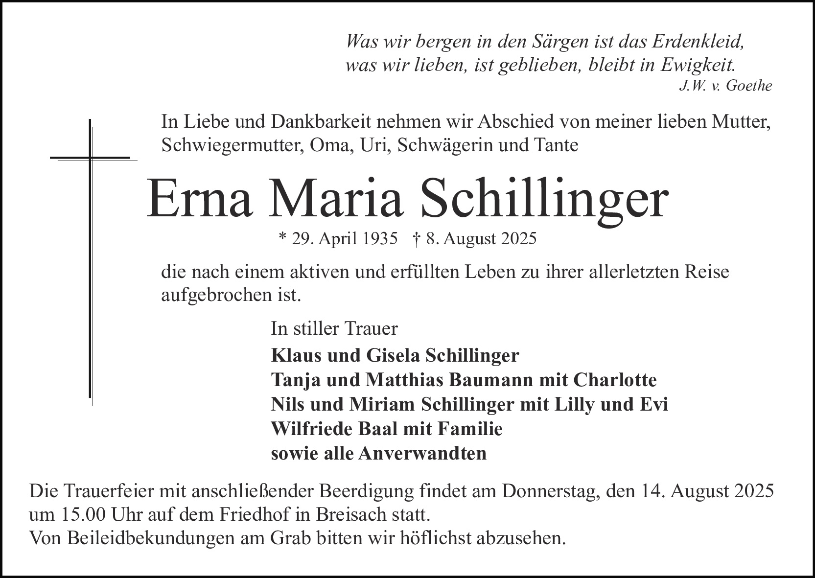 Erna Maria Schillinger