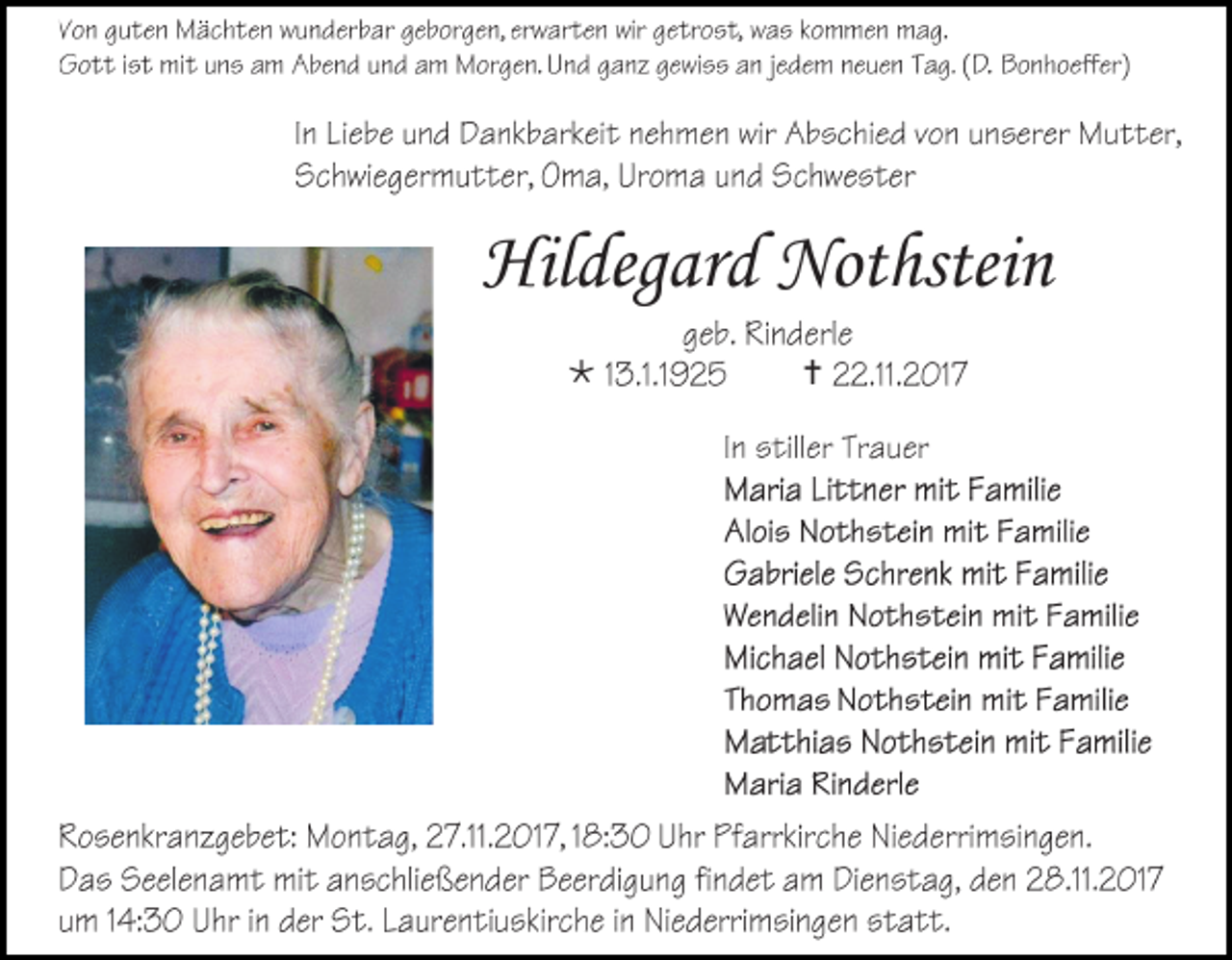 <p>Hildegard Nothstein<br /></p><p></p>