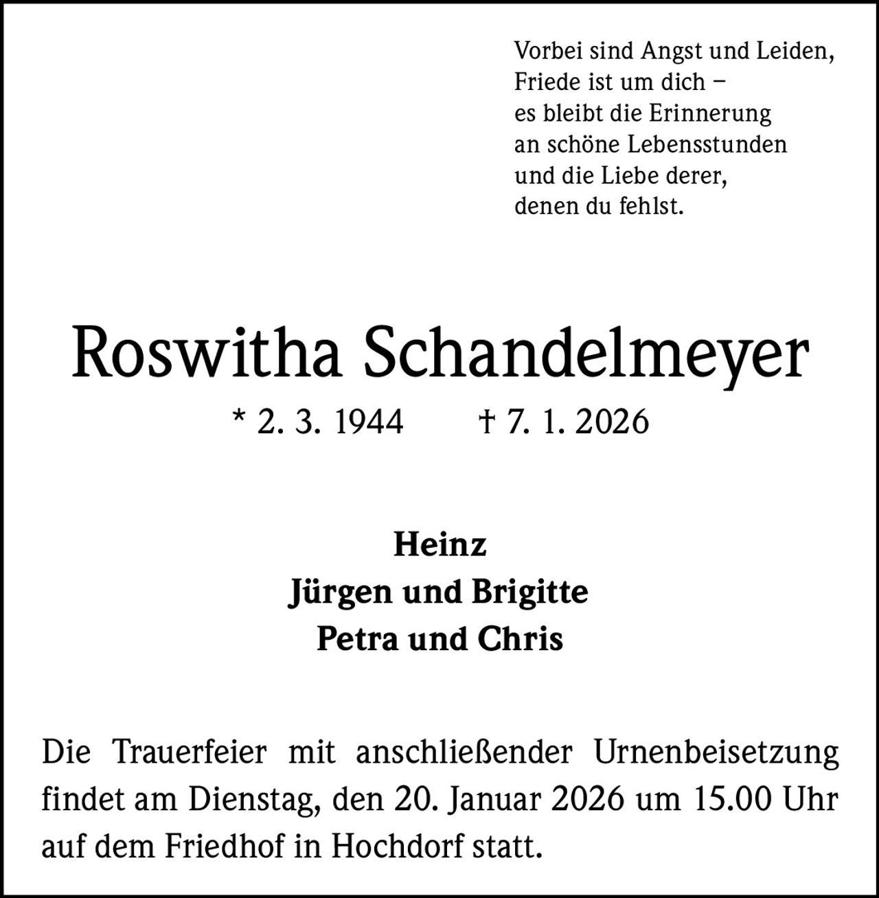 Ankündigung