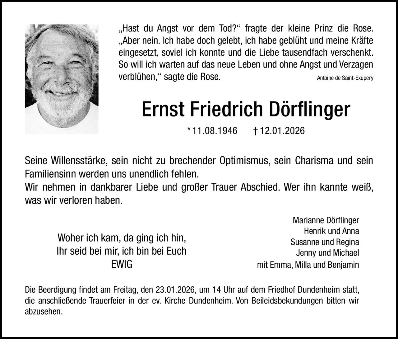 Ankündigung