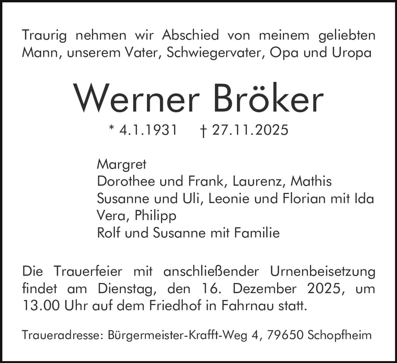 Ankündigung