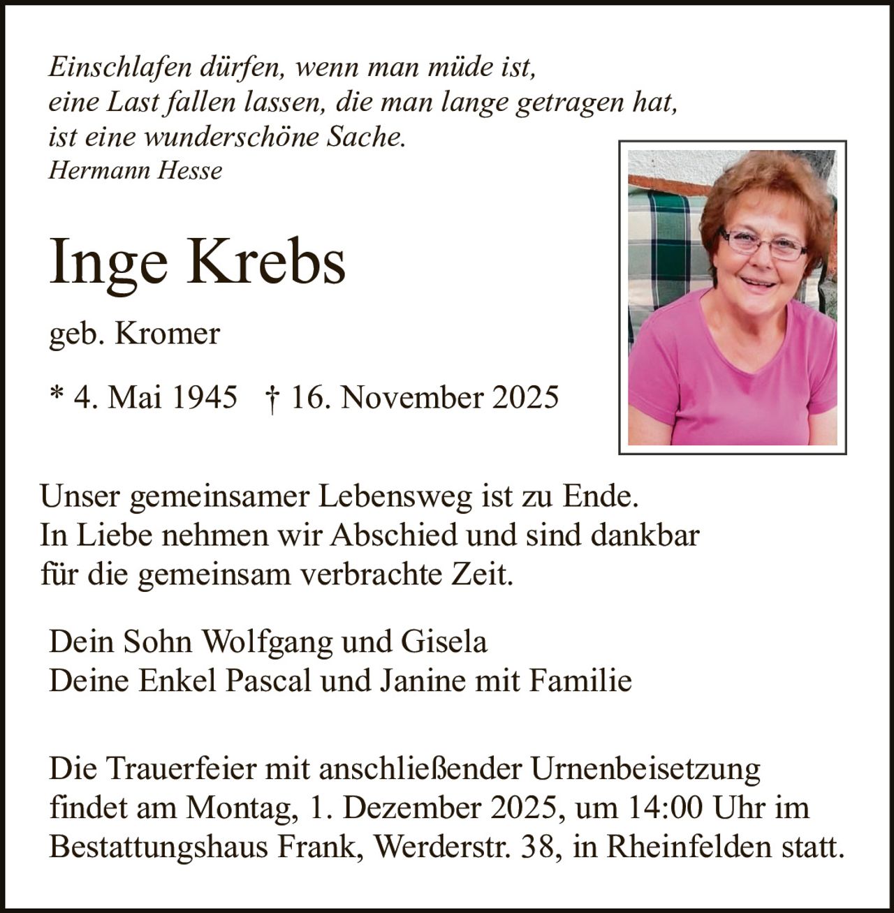 Ankündigung