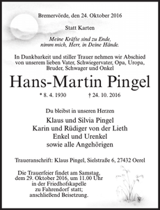 Ankündigung