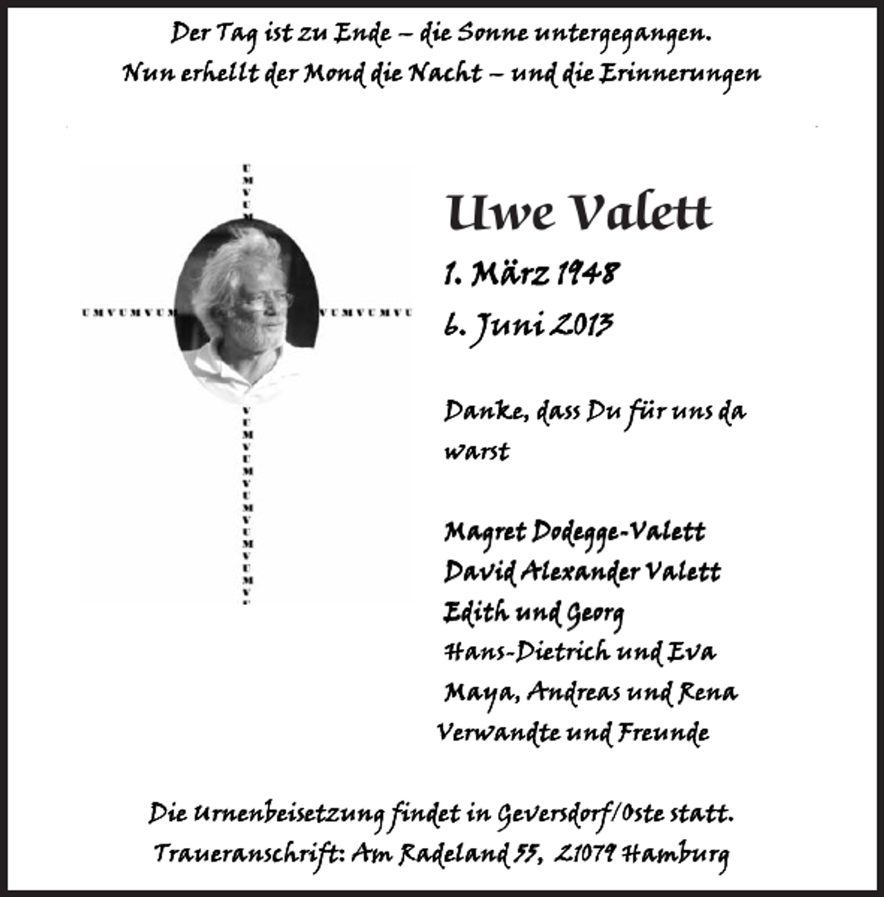 <p>Uwe Valett</p>