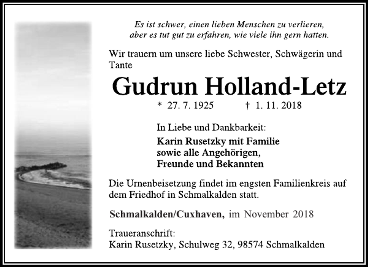 <p>Schmalkalden/Cuxhaven, im November 2018</p>