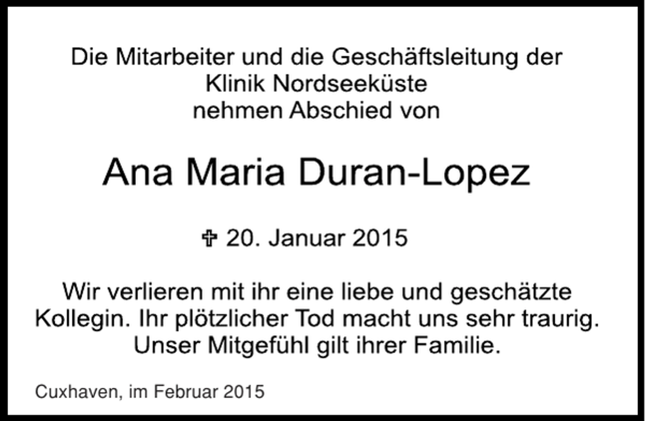<p>Cuxhaven, im Februar 2015</p>