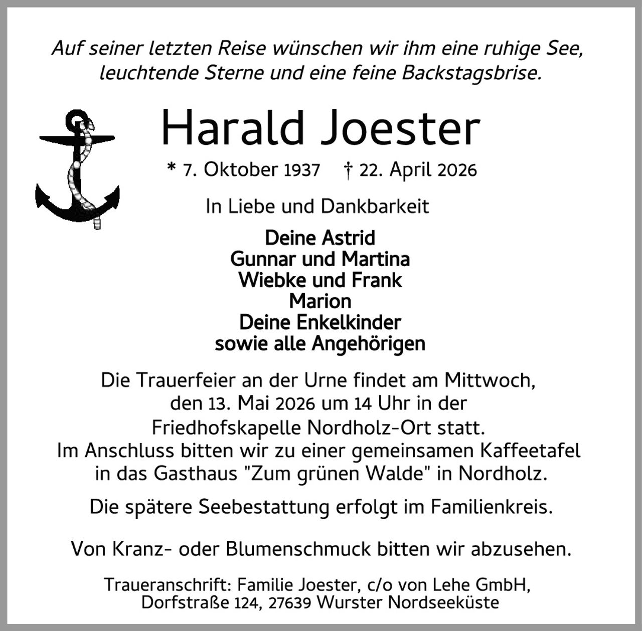 Ankündigung