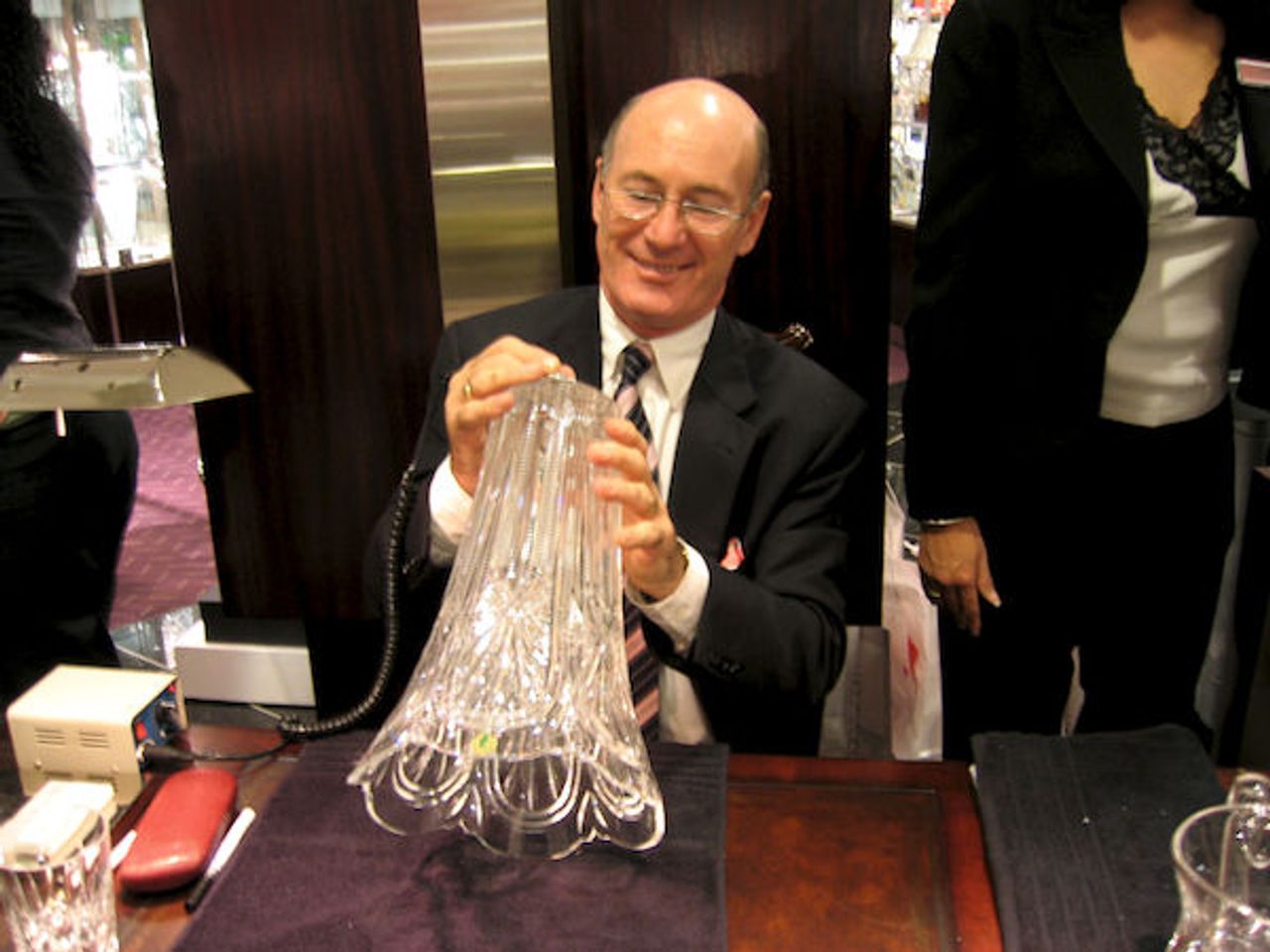 <p>O'LEARY, James, Waterford - June 8, 2013 at home. Jimmy, Design Director, Waterford Crystal. Deeply regretted by his loving wife Monica, his son Ian and wife Solvay, his daughter Edel and husband Kevin, grandchildren Aidan, Nolan and Maggie, his sisters, relatives and friends. Rest in Peace. Reposing at home tomorrow, Tuesday from 9.30am until 11.30am followed by Funeral to St. Mary's Church, Ballygunner for Requiem Mass at 12 noon. Interment immediately afterwards in adjoining cemetery. Family flowers only please. Donations if desired to Waterford Hospice.</p>