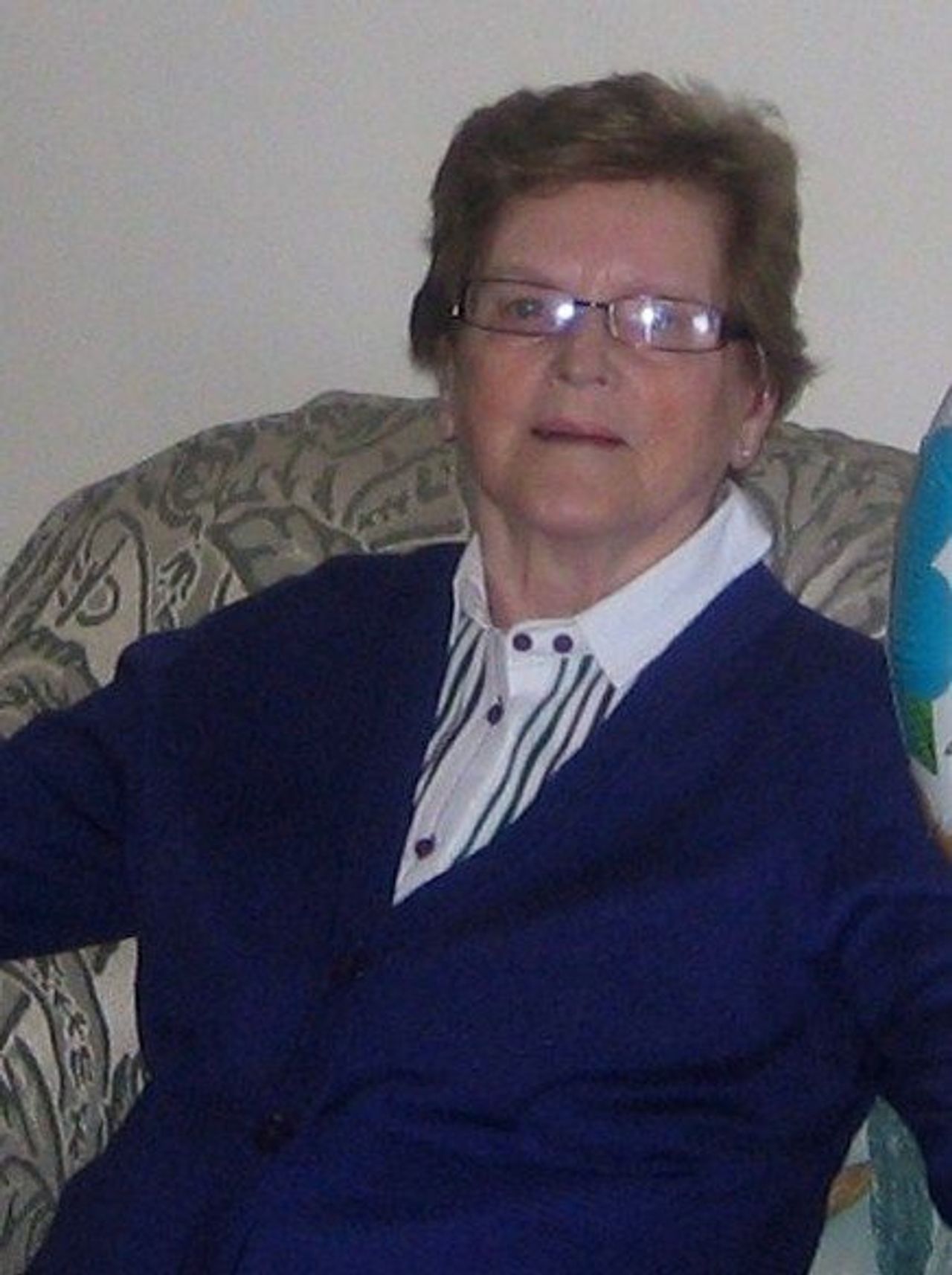 <p>CALLAGHAN Bridie (Teresa) (née Judge), (The Square, Castlerea, Co. Roscommon) - July 6, 2010 (peacefully) at Sligo General Hospital in the loving care of her family. Wife of Hubert and wonderful mother and friend to Mary, Patricia, John, Majella and David, will be sadly missed by her sister Mary, her extended family and friends and those who cared for her, Rosaleen, Berni and Margarite. Reposing at her residence, The Square, Castlerea today (Friday) from 4 o'c with removal at 7.30 o'c to St. Patrick's Church, Castlerea. Mass of the Resurrection at 11 o'c tomorrow (Saturday), funeral afterwards to St. Joseph's Cemetery. Family flowers only please. Donations if desired to the Alzheimrs Day Care Centre, Dunally, Sligo c/o Gaynor's Funeral Services, Castlerea. Go n-eiri on bothair leat.</p>