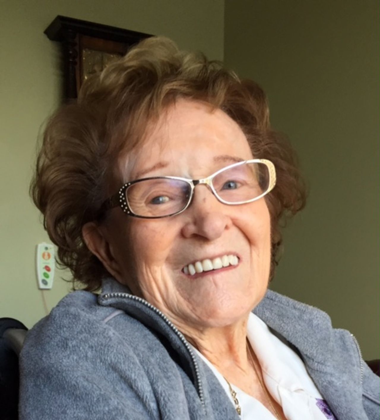 <p>GALLAGHER Olive (née McEvoy) DHS. January 7, 2016. In her 95th year, (peacefully) at Fernedene Nursing Home. (Formerly of Mount Anville Road, Dublin and Aughrim, Co. Wicklow) - Much loved Mum of Bairbre, Aine, Brendan, Orla, Maebh, Eileen, Michael, and Vincent jnr (deceased) and beloved wife of the late Vincent. Sadly missed by her loving family, brother Noel, brother-in-law Msgh Colm Gallagher. Sons-in-law, daughters -in-law, grandchildren, great- grandchildren and all her relatives and friends. May she Rest in Peace. Reposing at her daughter's home, 12 Granville Road, Blackrock tomorrow (Sunday) from 4.00pm - 8.00pm. Mass on Monday, January 11 at 10.00am in The Church of the Guardian Angels, Newtown Park Avenue. Burial afterwards in Deans Grange Cemetery. Family flowers only. Donations, if desired to Samaritans, Arklow, Co Wicklow.<br />"I felt I was loved...<br />It was no longer simply a look,<br />It was fusion;<br />they were no longer two"</p>
<p>Therese, Little Flower of Jesus</p>