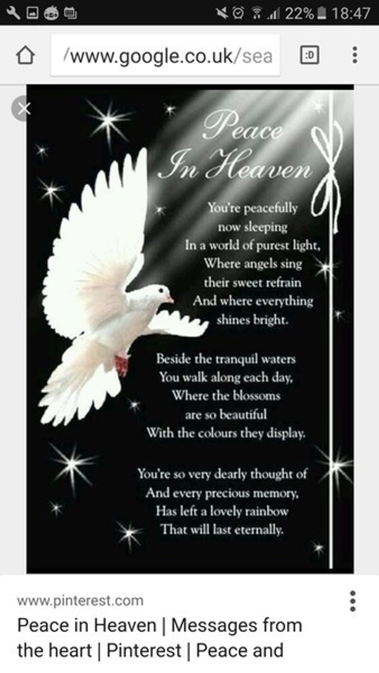 <p>ARMSTRONG, Sr. M. Christina (Convent of Mercy, Eblana Avenue, Dún Laoghaire) - November 18, 2016, (peacefully), in the kind care of the staff of Bloomfield Care Centre, Rathfarnham, pre-deceased by her brother Phil and sister Maureen; she is sadly missed by her brothers Sean, Eamonn, Paddy, Gerard, Tony, sisters Jean, Sylvana, and Betty, brothers and sisters-in-law, nieces, nephews, grandnieces, grandnephews, extended family and her sisters in the Mercy Community. Reposing in St. Michael's Hospital Chapel, Dún Laoghaire, today (Wednesday) from 4.00 to 5.15 pm, with Evening Prayer at 5.30 pm in the Hospital Chapel. Requiem Mass tomorrow (Thursday) at 11.00 am in St. Michael's Hospital Chapel, followed by burial in the Community Cemetery, Inchicore.</p>
