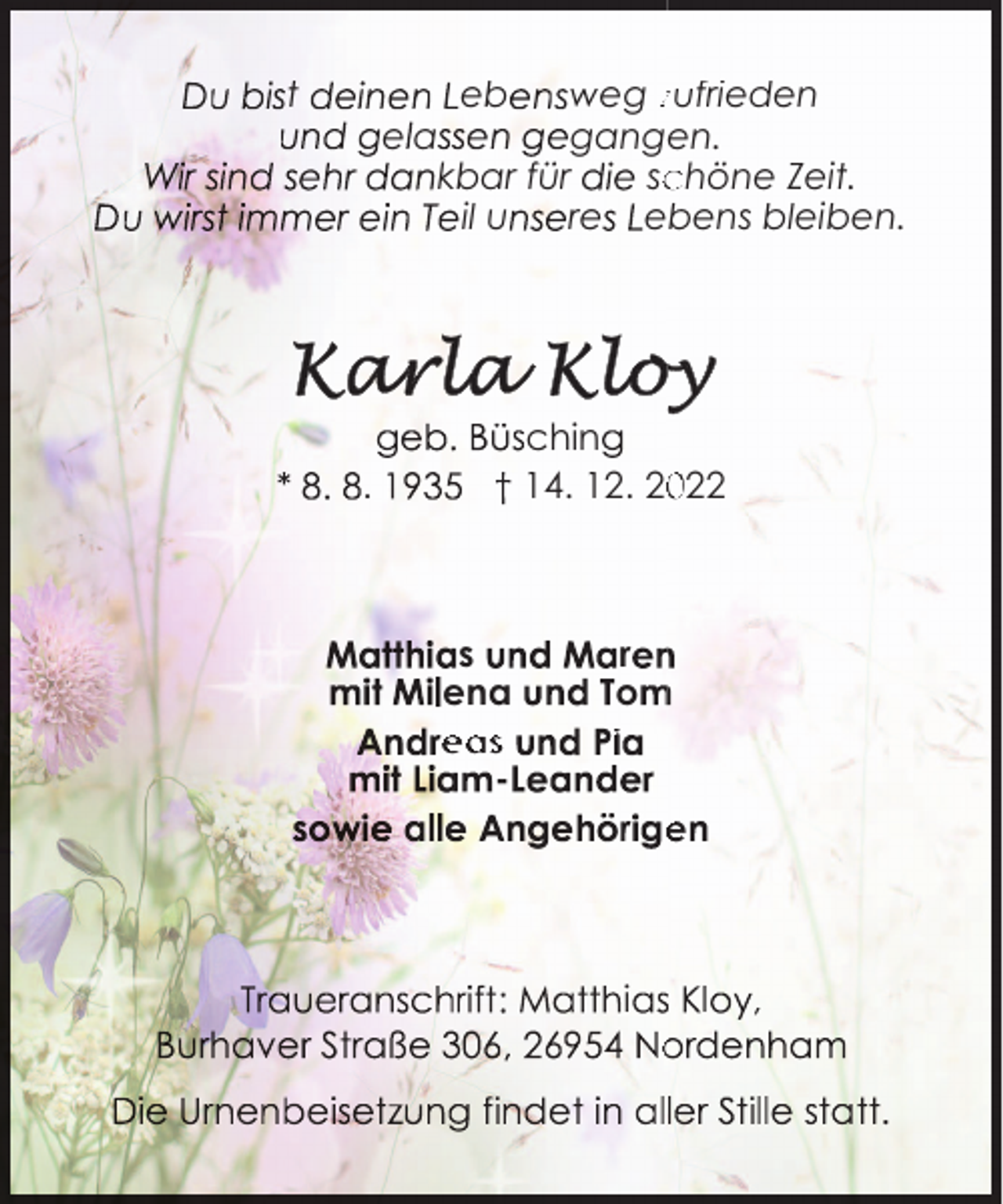 <p>t</p><p>eb<br />weg zufrieden<br />ea<br />gangen.<br />kbar für<br />sc<br />chöne Zeit.<br />il u<br />re ebens bleiben.</p><p>.</p><p>chin<br />14. 12. 222</p><p>s<br />ena<br />eas n<br />-</p><p>r<br />o<br />i<br />e</p><p>i</p><p>o</p><p>l</p><p>,</p>