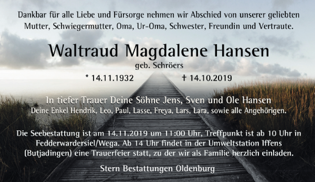 <p>Stern Bestattungen Oldenburg</p>