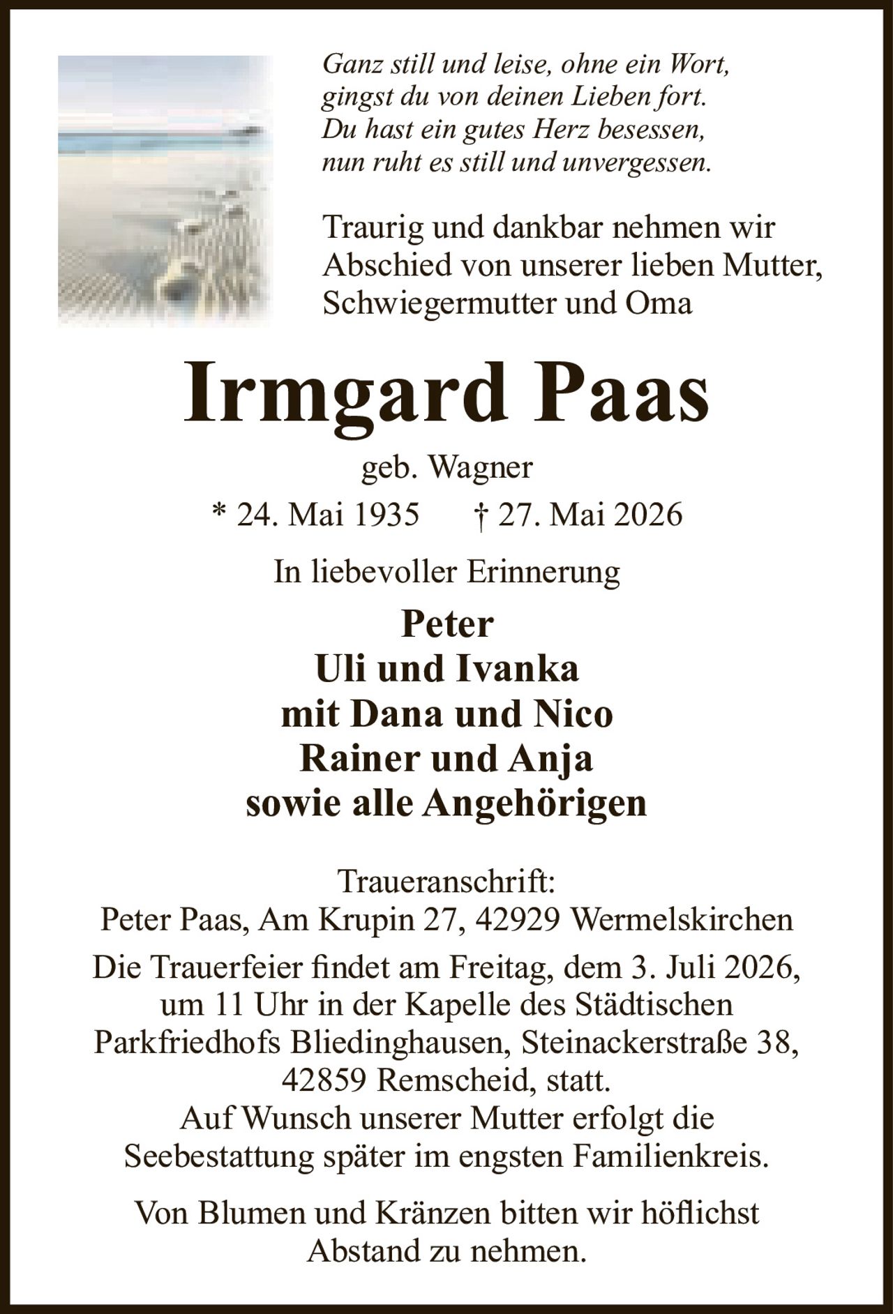 Ankündigung