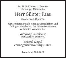 Announcement