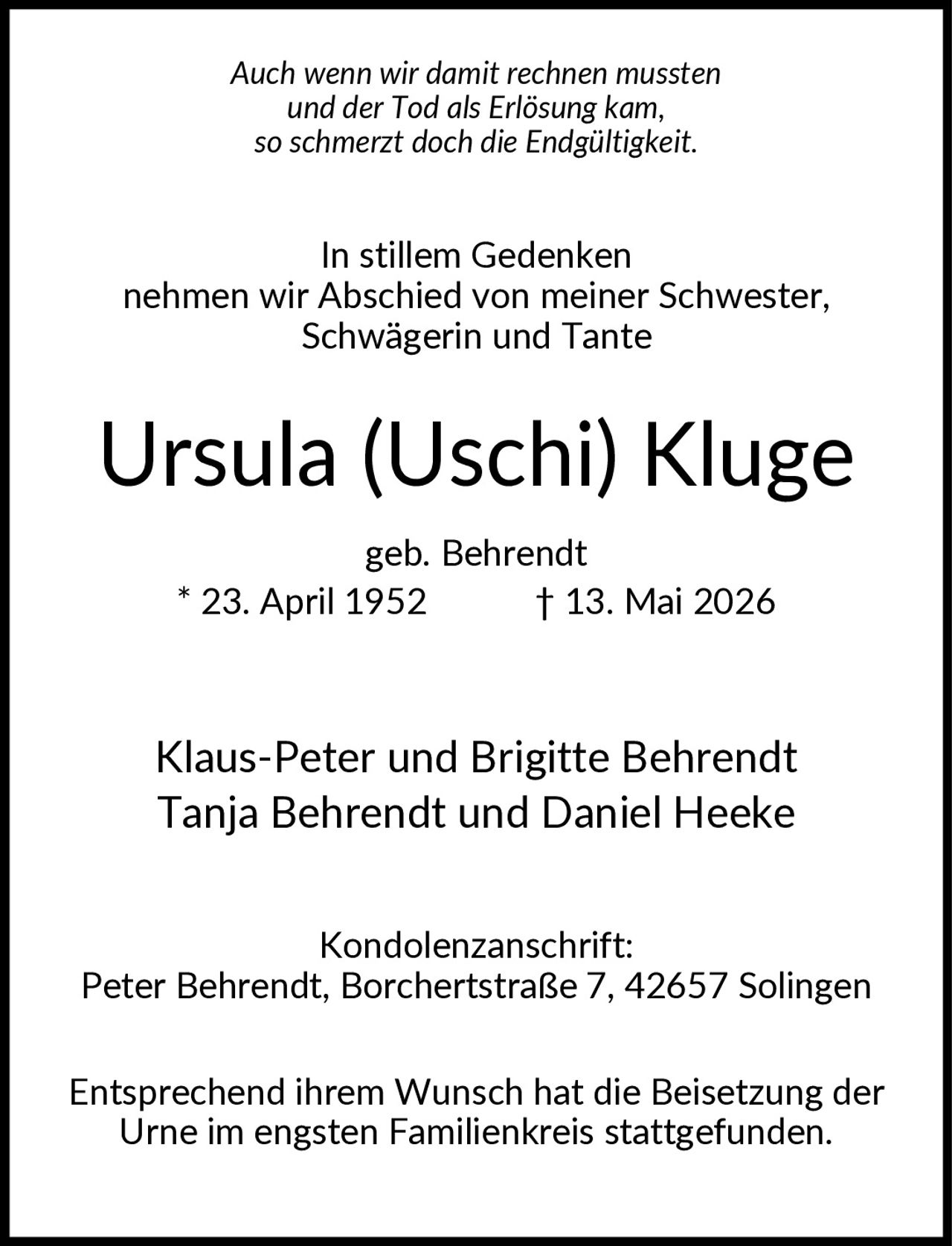 Ankündigung
